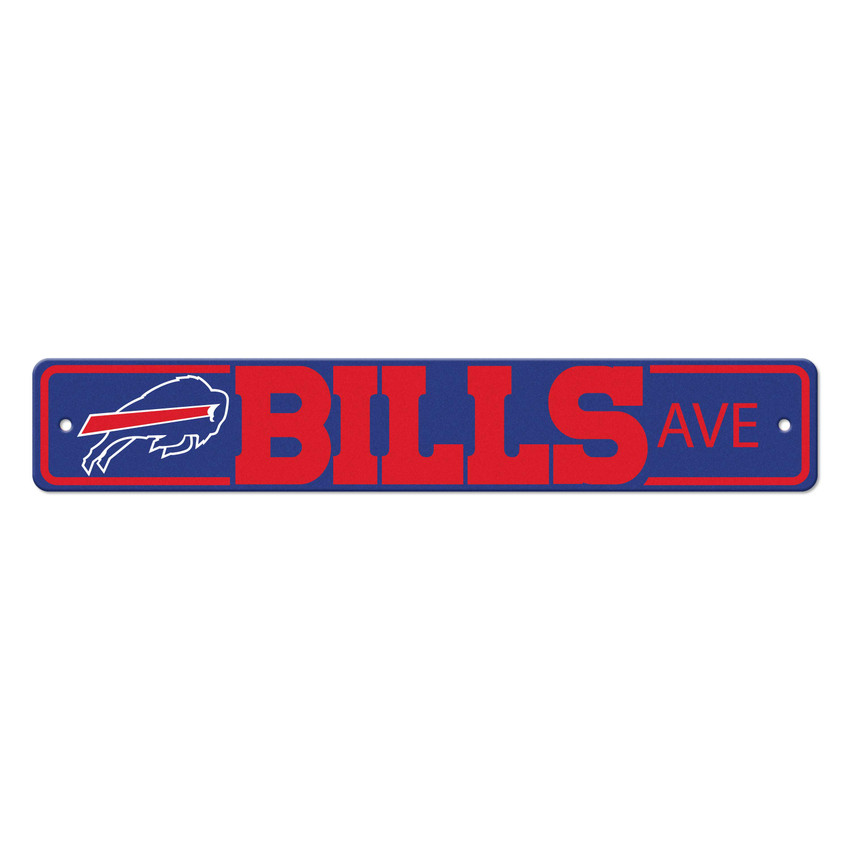 Buffalo Bills Team Color Street Sign D√©cor 4in. X 24in. Lightweight