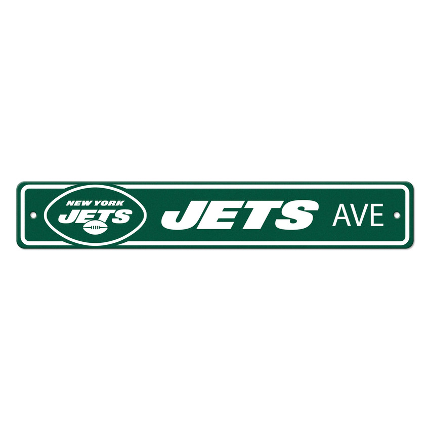 New York Jets Team Color Street Sign D√©cor 4in. X 24in. Lightweight
