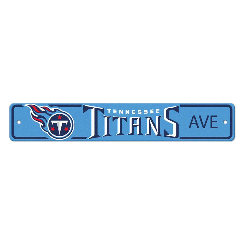 Tennessee Titans Team Color Street Sign D√©cor 4in. X 24in. Lightweight