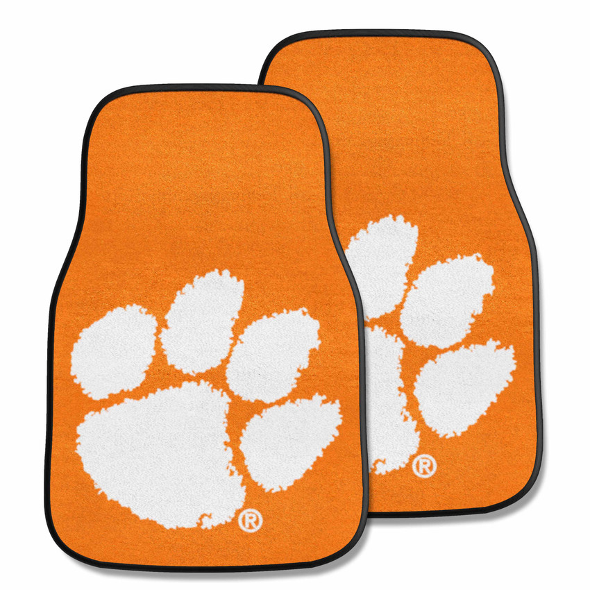 Clemson Tigers 2-pc Carpet Car Mat Set