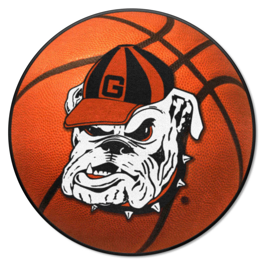 Georgia Bulldogs Basketball Rug - 27in. Diameter B