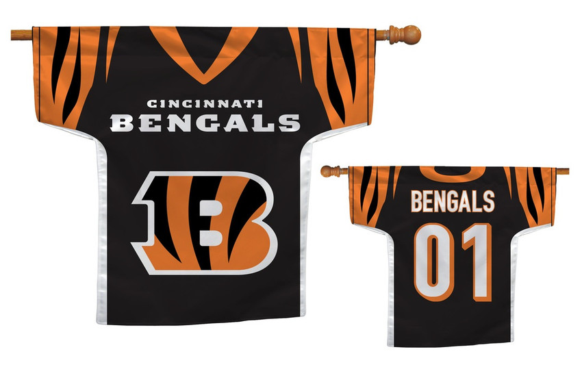 Cincinnati Bengals 2-Sided Jersey 34 X 30 House Banner