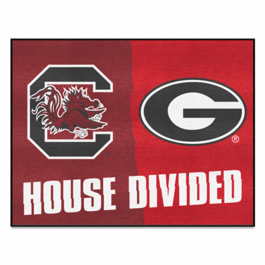 South Carolina / Georgia House Divided House Divided Rug - 34 in. x 42.5 in.