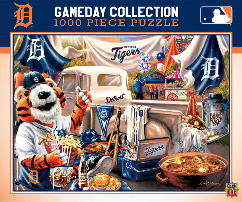 Detroit Tigers 1000 Piece Puzzle Gameday Design MLB Jigsaw Puzzle Fan Activity
