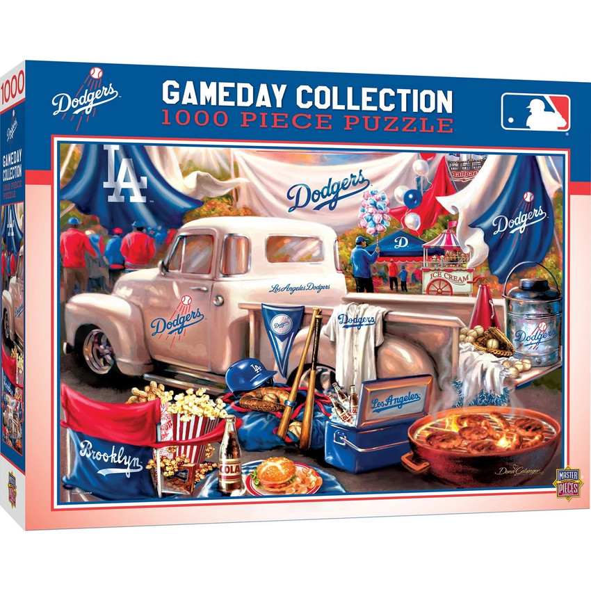 Los Angeles Dodgers 1000 Piece Puzzle Gameday Design MLB Jigsaw Puzzle Fan Activity