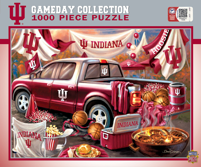 Indiana Hoosiers 1000 Piece Puzzle Gameday Design NCAA Jigsaw Puzzle Fan Activity