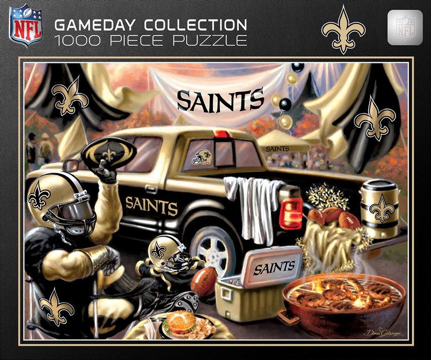 New Orleans Saints 1000 Piece Puzzle Gameday Design NFL Jigsaw Puzzle Fan Activity
