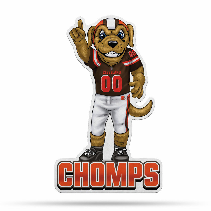 Cleveland Browns Pennant Shape Cut Mascot Design