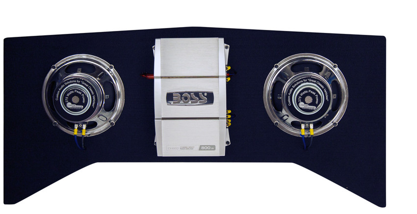 1964-1969 Ford Mustang Backseat Driver Powered Subwoofer Setup
