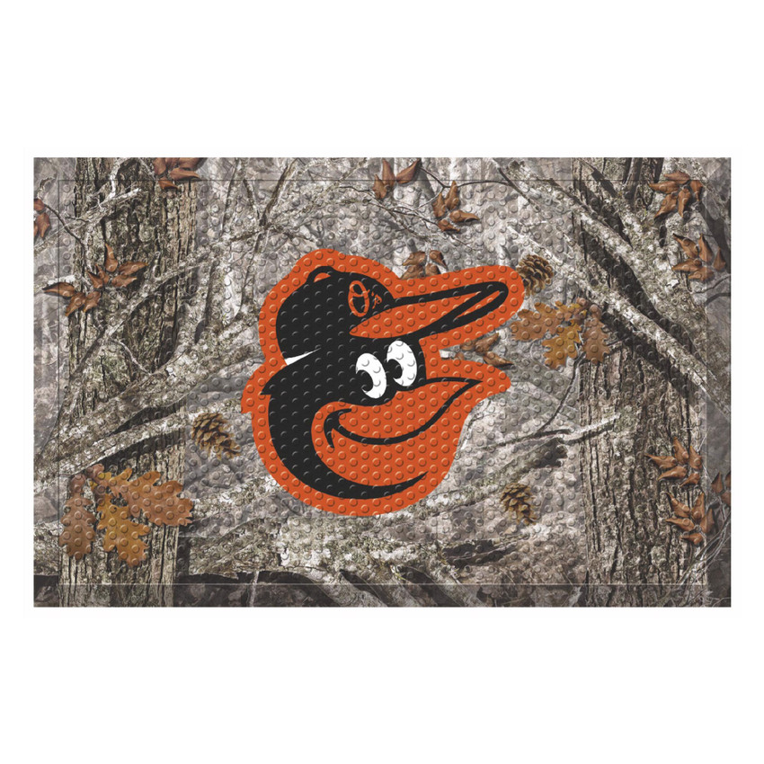 Baltimore Orioles Camo Scraper Mat "Orioles" Wordmark