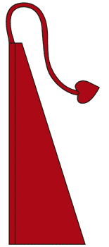 Wine Red Solid Color Wind Dancer Flag