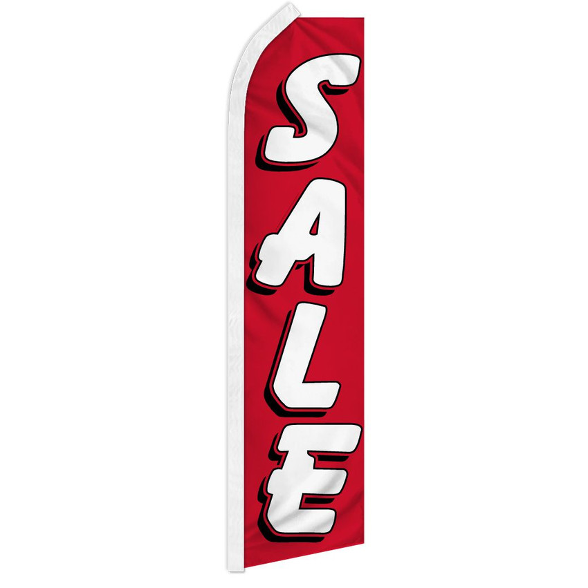 Sale (Red & White) Super Flag