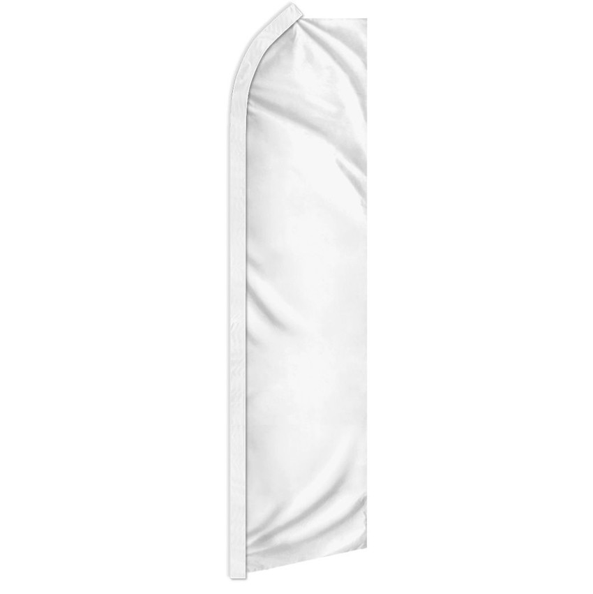 White Solid Color Super Flag