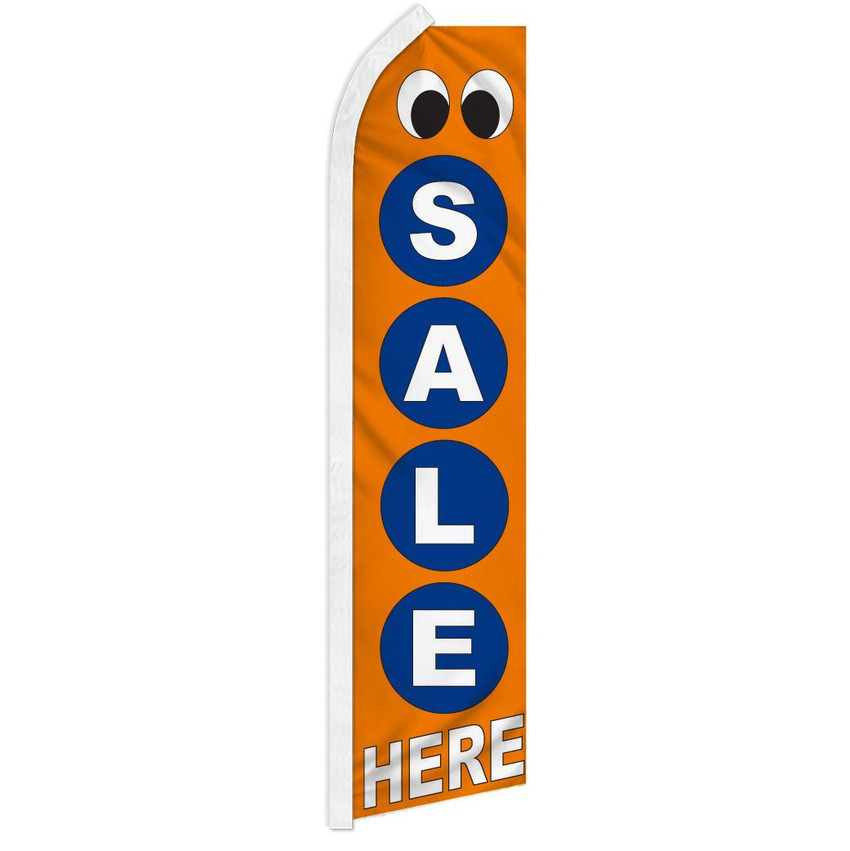 Sale Here Super Flag