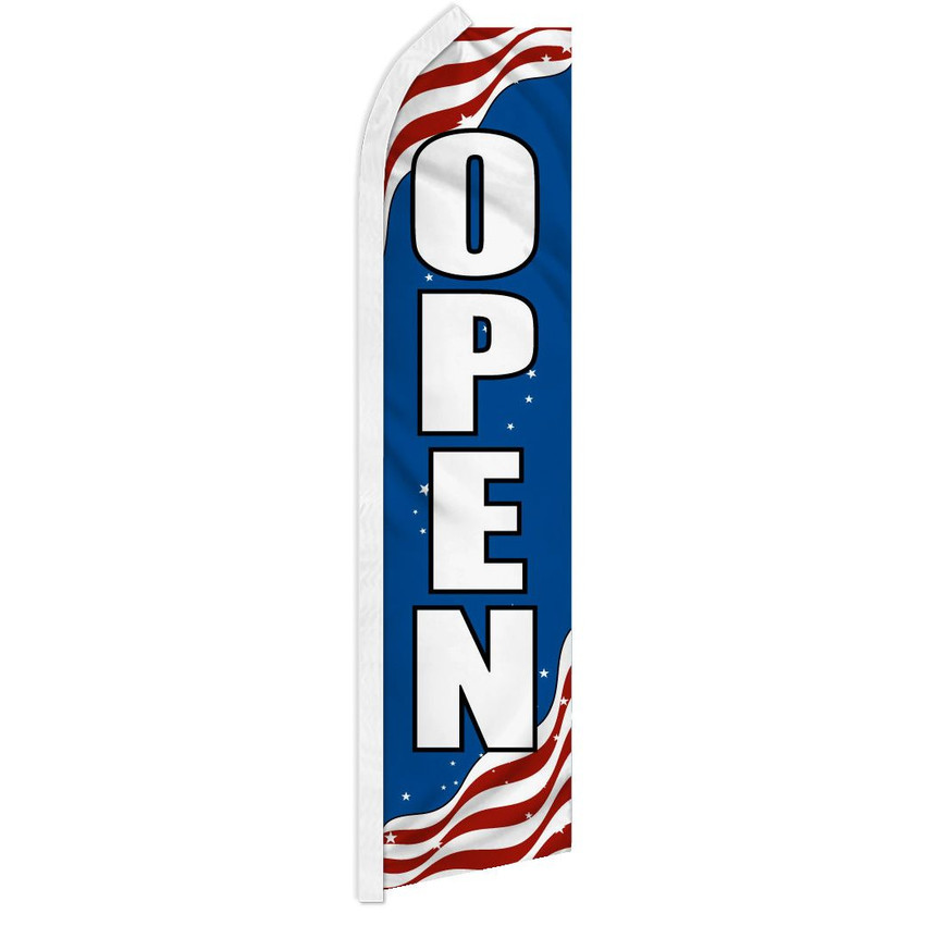 Open (Patriotic) Super Flag