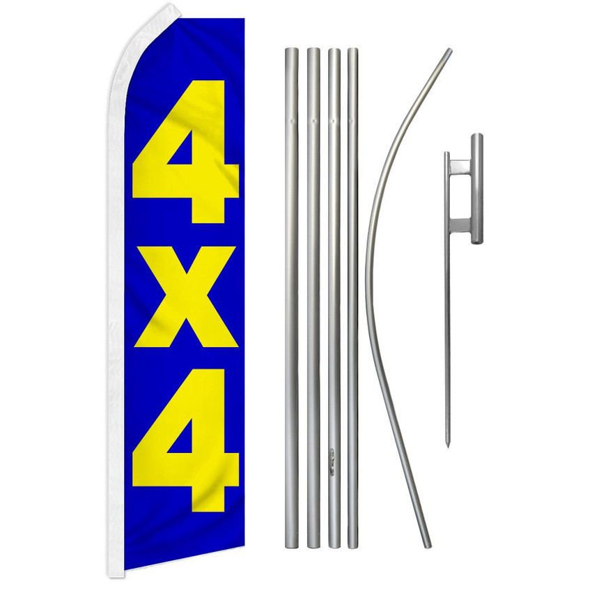 4x4 Super Flag & Pole Kit