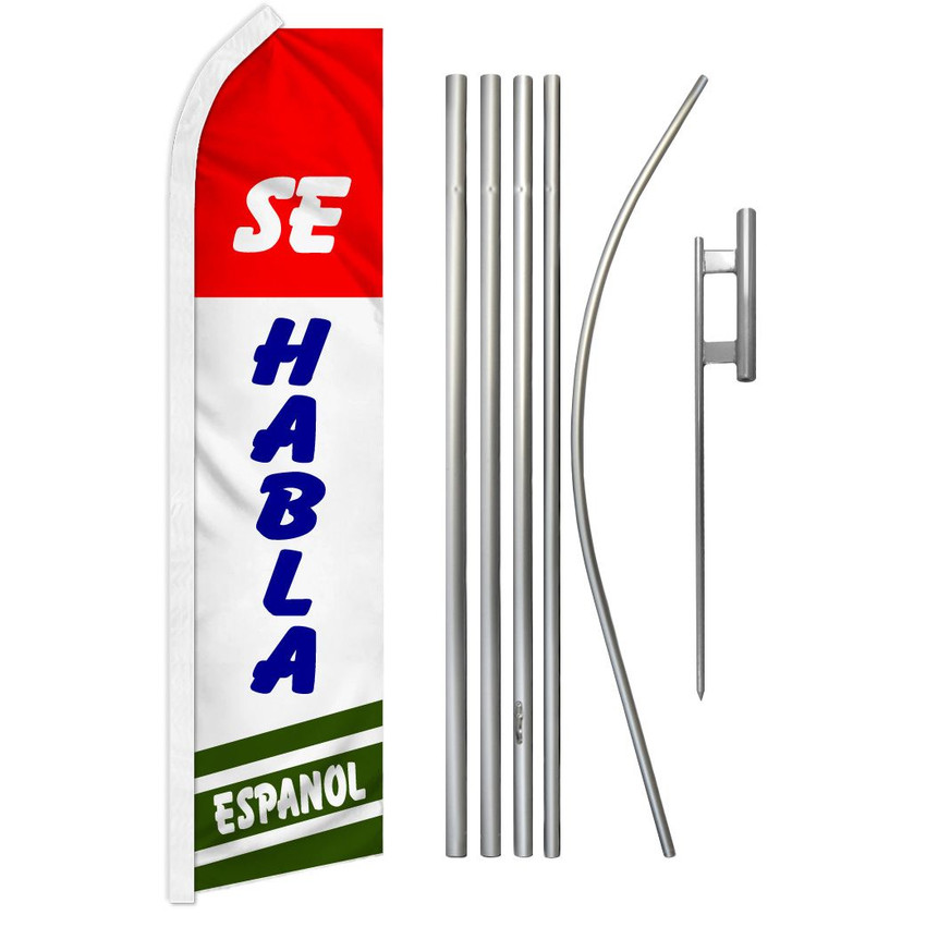 Se Habla Espanol #3 Super Flag & Pole Kit