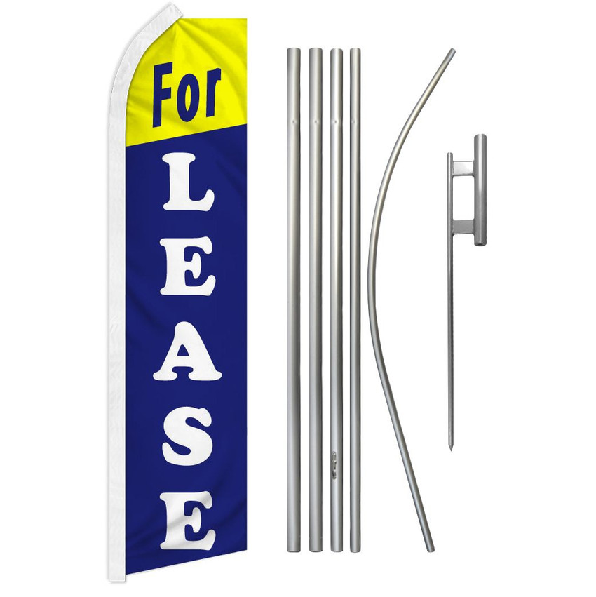 For Lease Super Flag & Pole Kit