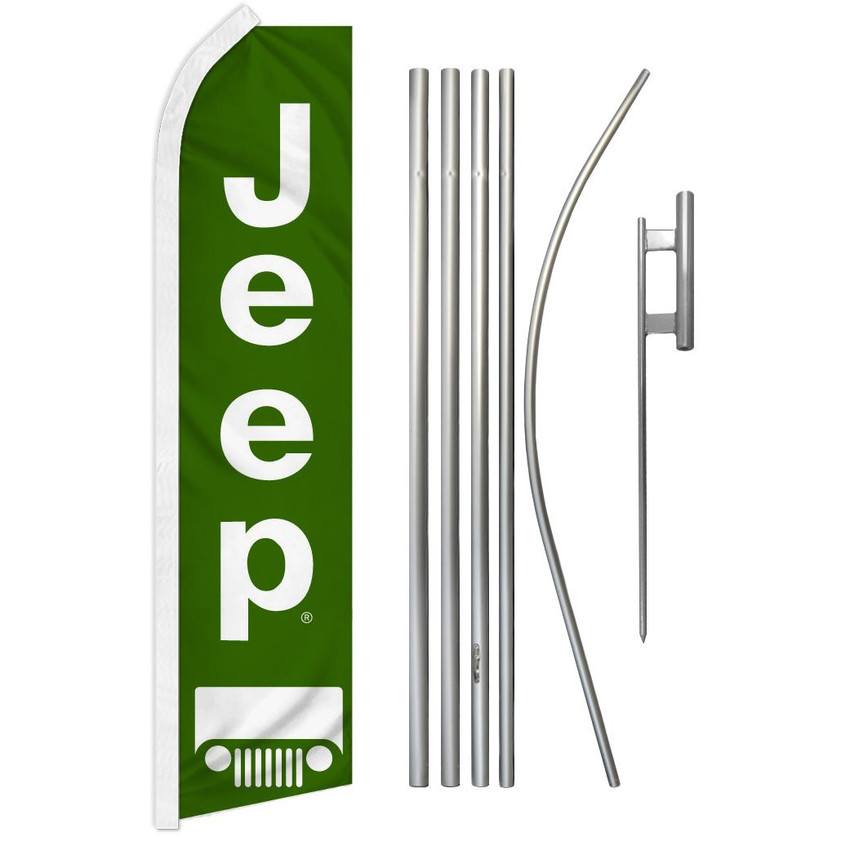 Jeep Super Flag & Pole Kit
