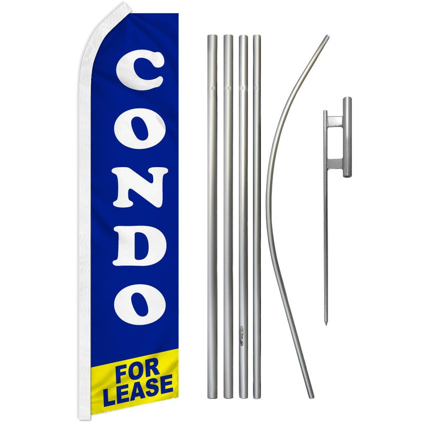 Condo For Lease Super Flag & Pole Kit