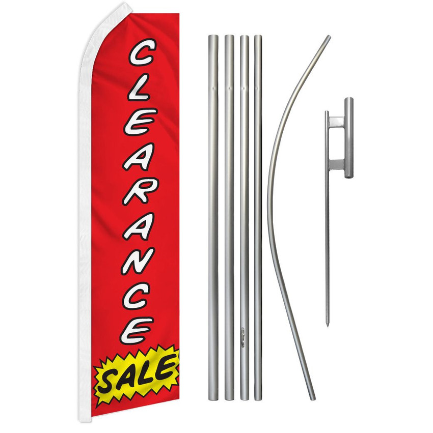 Clearance Sale Super Flag & Pole Kit