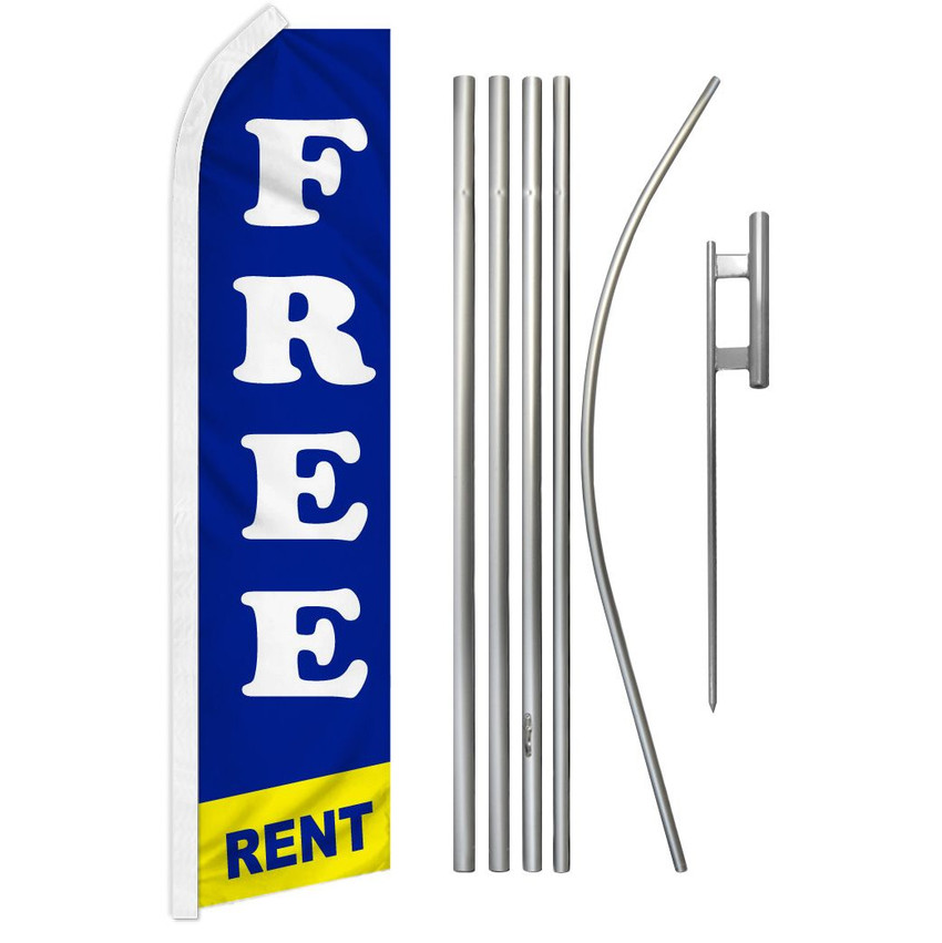 Free Rent Super Flag & Pole Kit