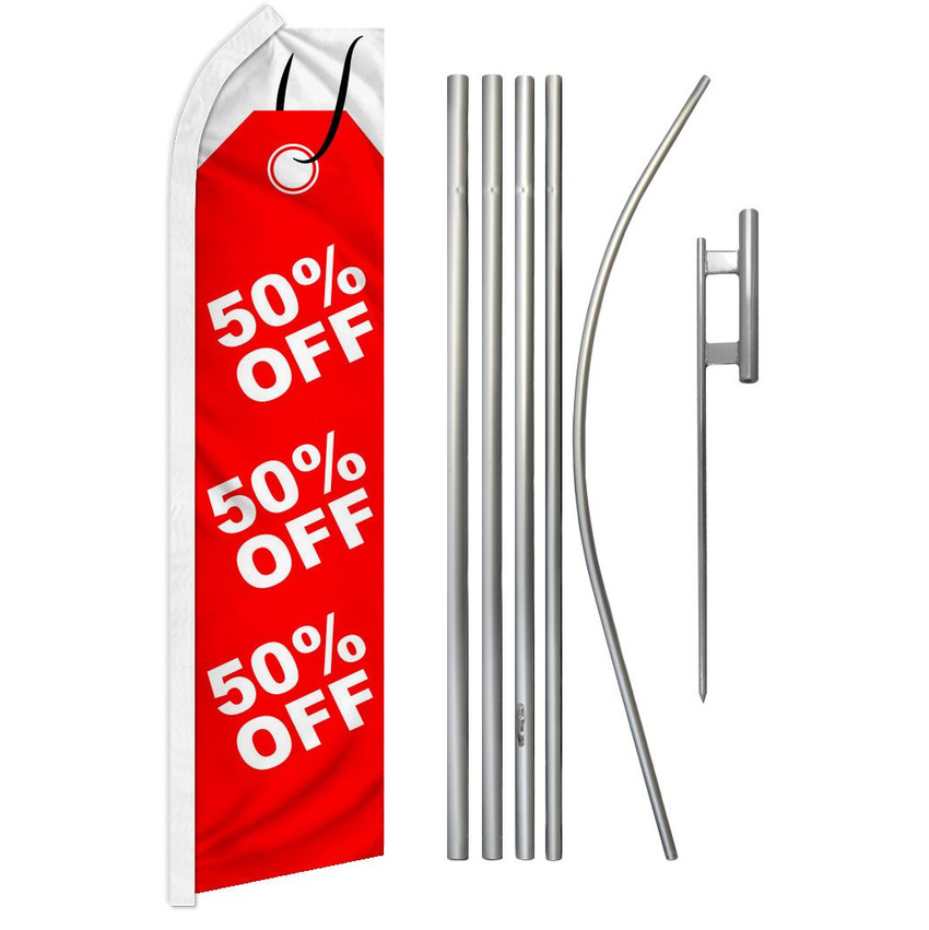 50% Off Super Flag & Pole Kit
