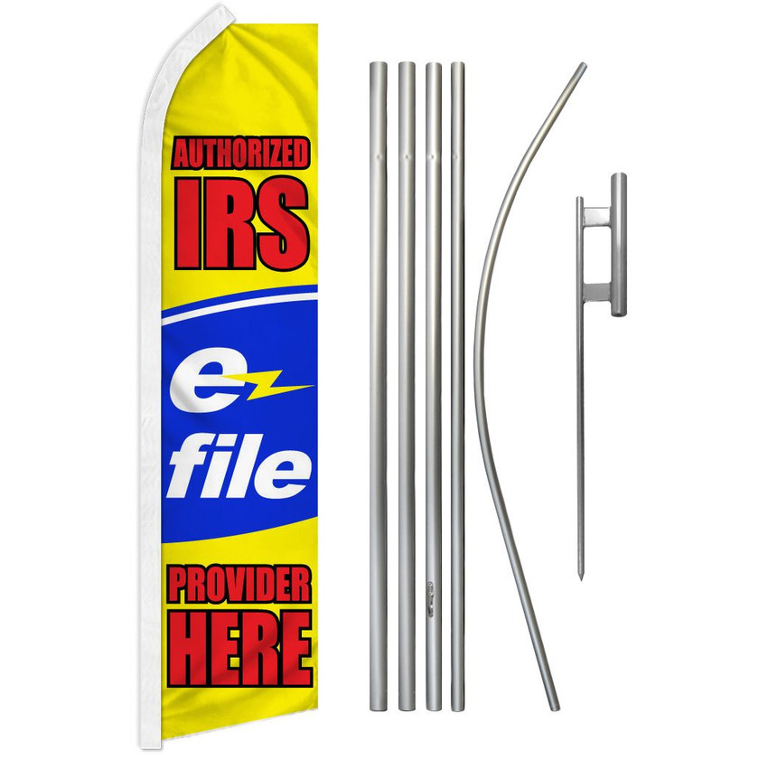 E-File Super Flag & Pole Kit