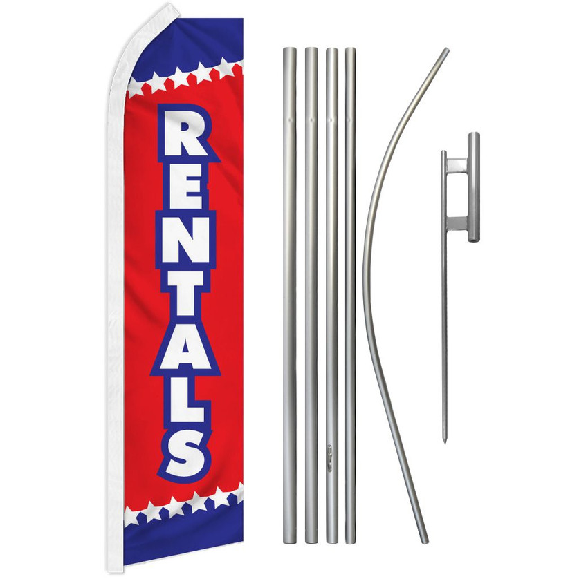 Rentals Super Flag & Pole Kit