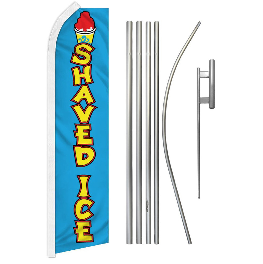Shaved Ice Super Flag & Pole Kit