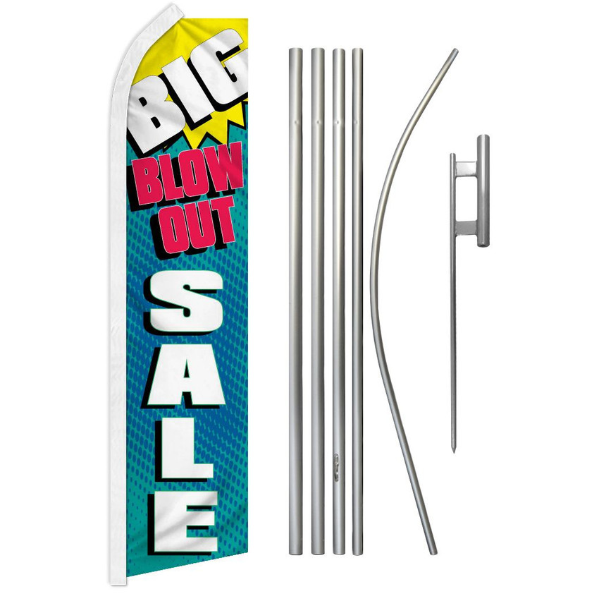 Big Blow-Out Sale Super Flag & Pole Kit