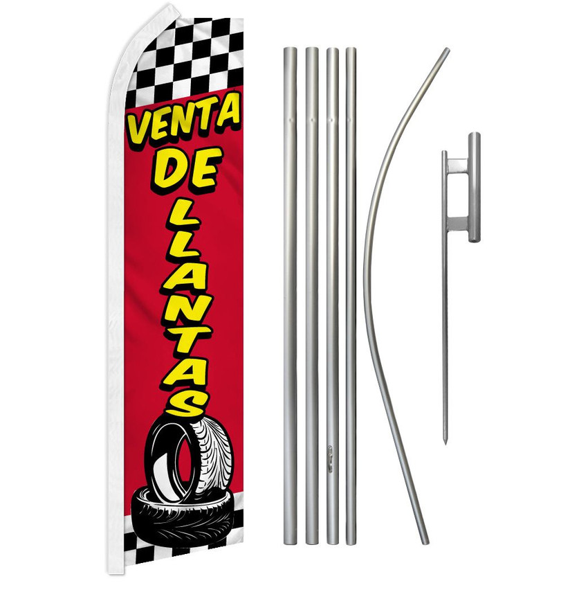 Venta De Llantas Super Flag & Pole Kit
