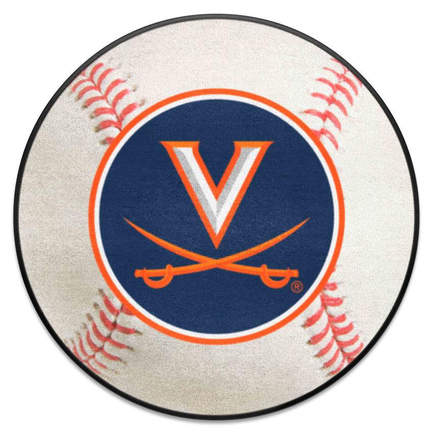 Virginia Cavaliers Baseball Rug - 27in. Diameter A
