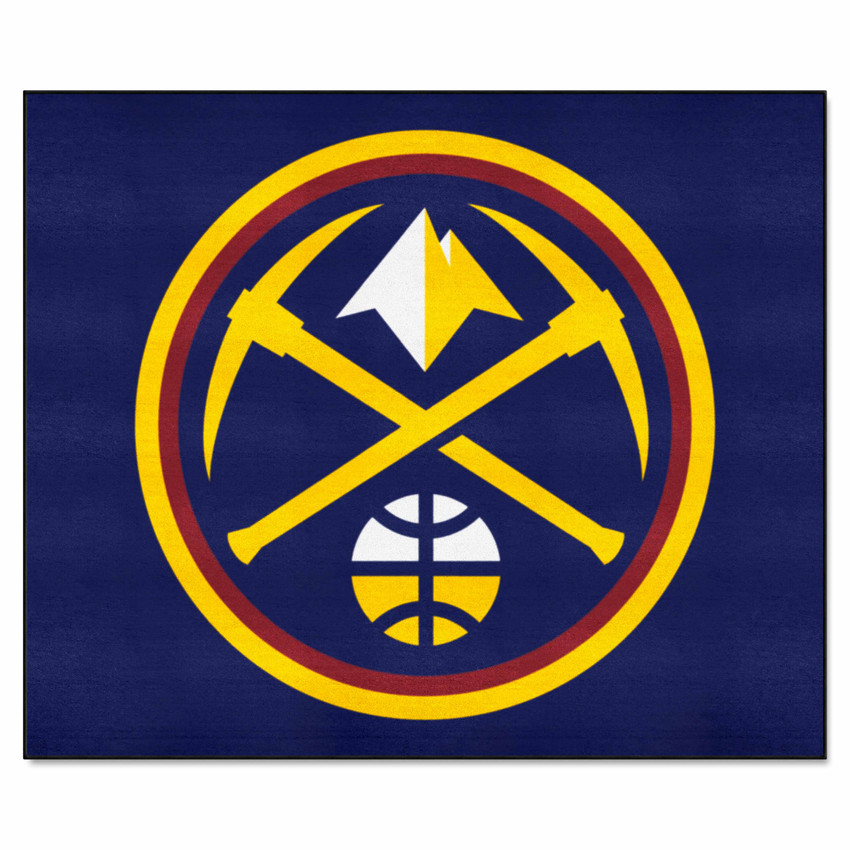 Denver Nuggets Tailgater Rug - 5ft. x 6ft. Circular Nuggets Primary Logo