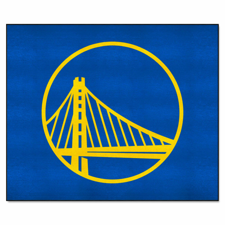 Golden State Warriors Tailgater Rug - 5ft. x 6ft. Circular Bridge Primary Logo
