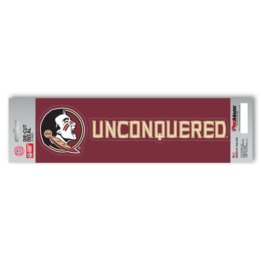 Florida State Seminoles 2 Piece Team Slogan Decal Sticker Set