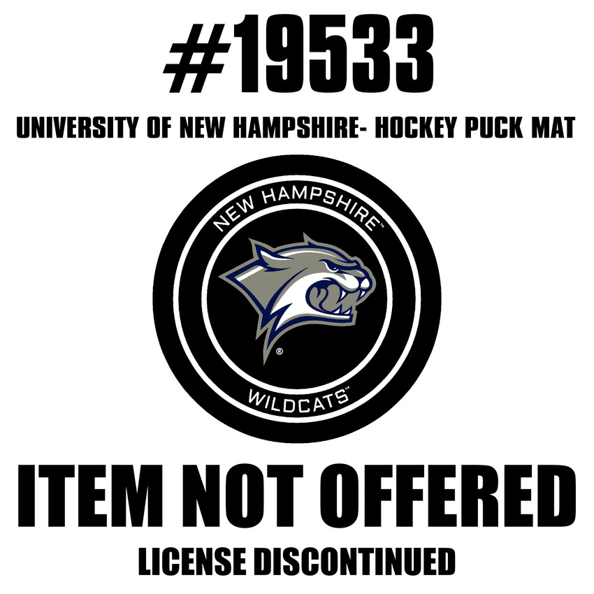 New Hampshire Wildcats Hockey Puck Rug - 27in. Diameter