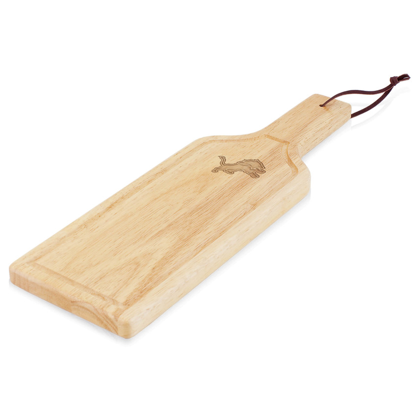 Detroit Lions Botella Cheese Cutting Board & Serving Tray, (Parawood)