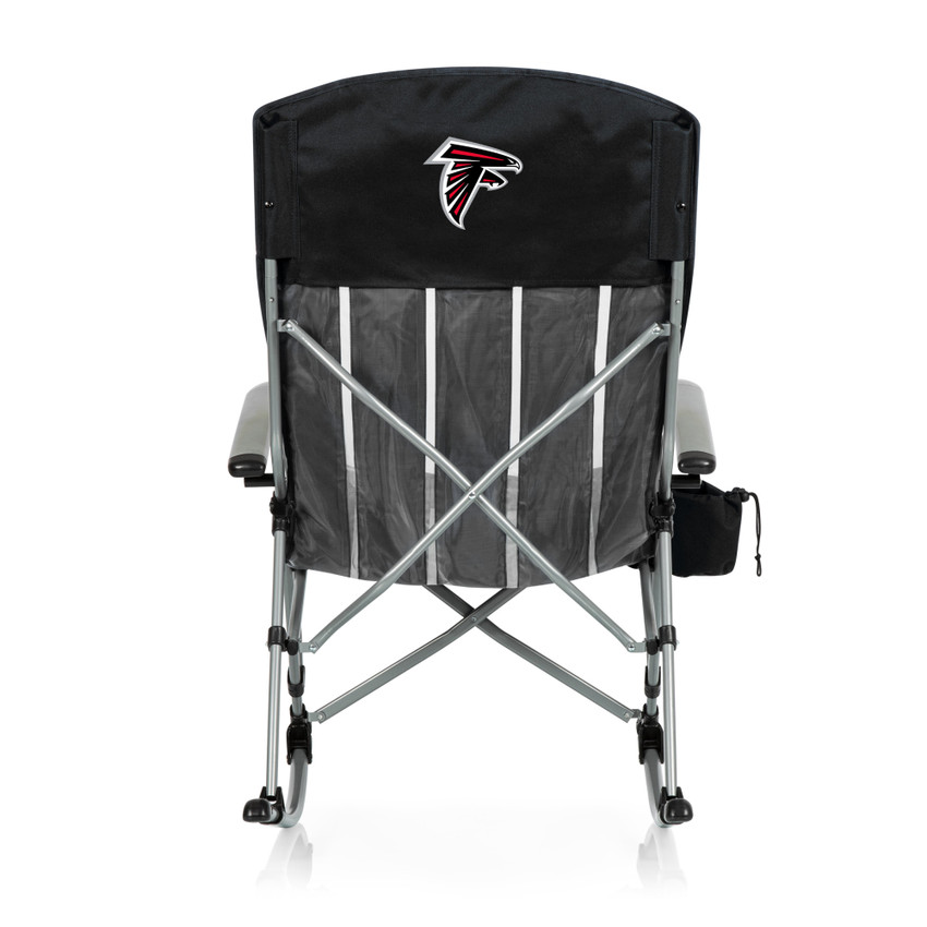 Atlanta Falcons Outdoor Rocking Camp Chair, (Black)