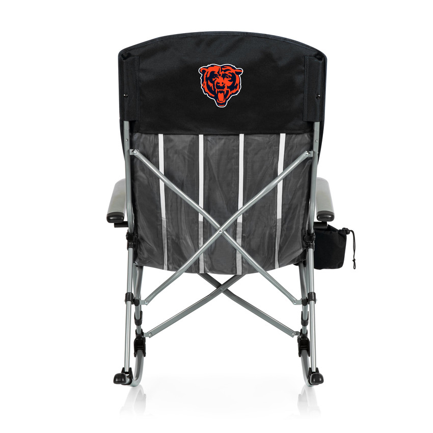 Chicago Bears Outdoor Rocking Camp Chair, (Black)