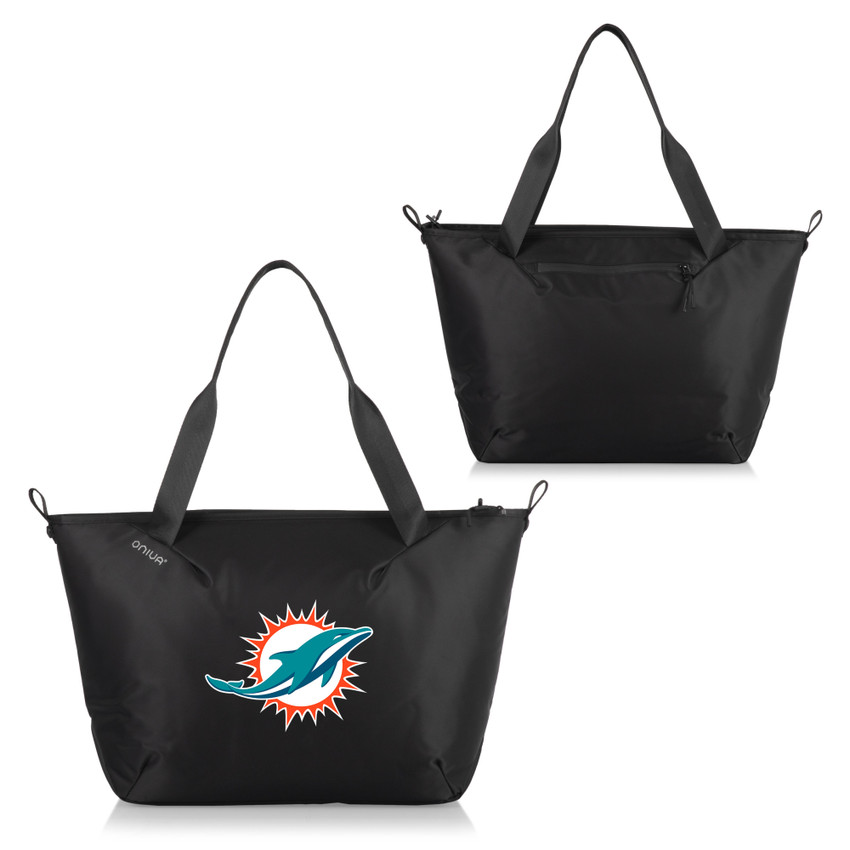 Miami Dolphins Tarana Cooler Tote Bag, (Carbon Black)