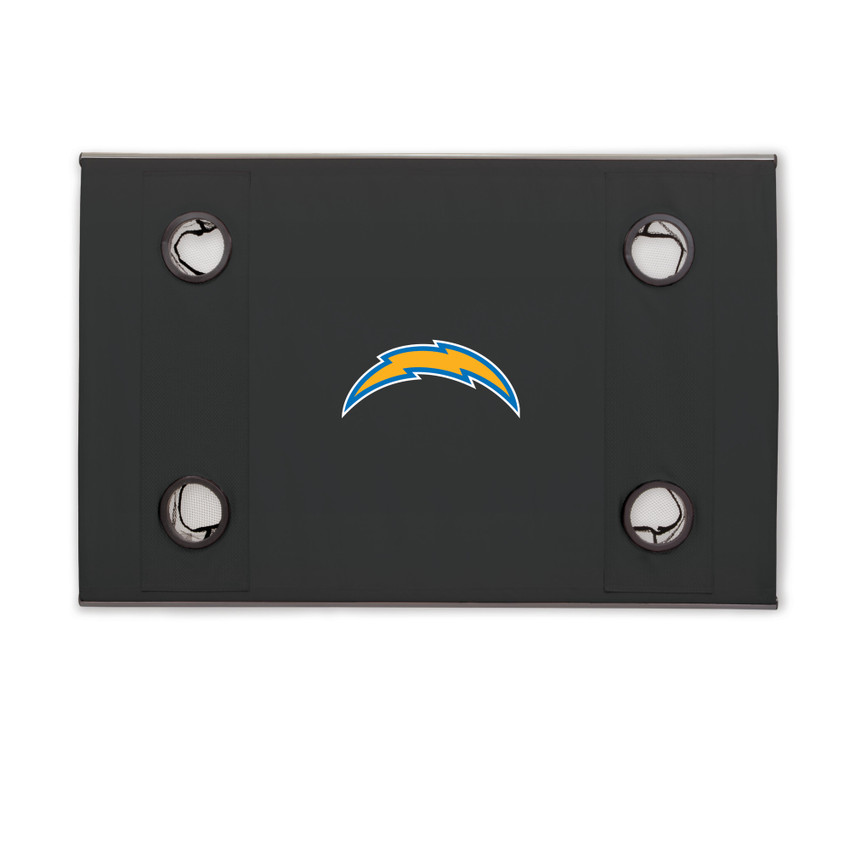 Los Angeles Chargers Travel Table Portable Folding Table, (Black)
