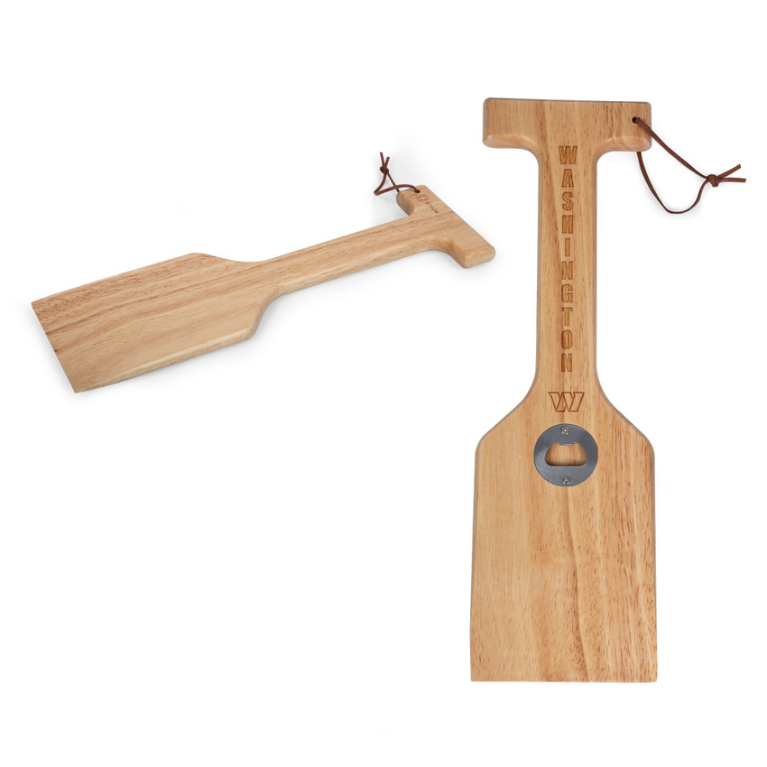 Washington Commanders Hardwood BBQ Grill Scraper with Bottle Opener, (Parawood)