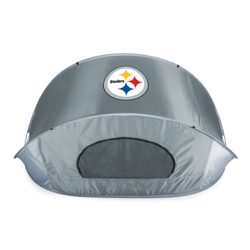 Pittsburgh Steelers Manta Portable Beach Tent, (Gray with Black Accents)
