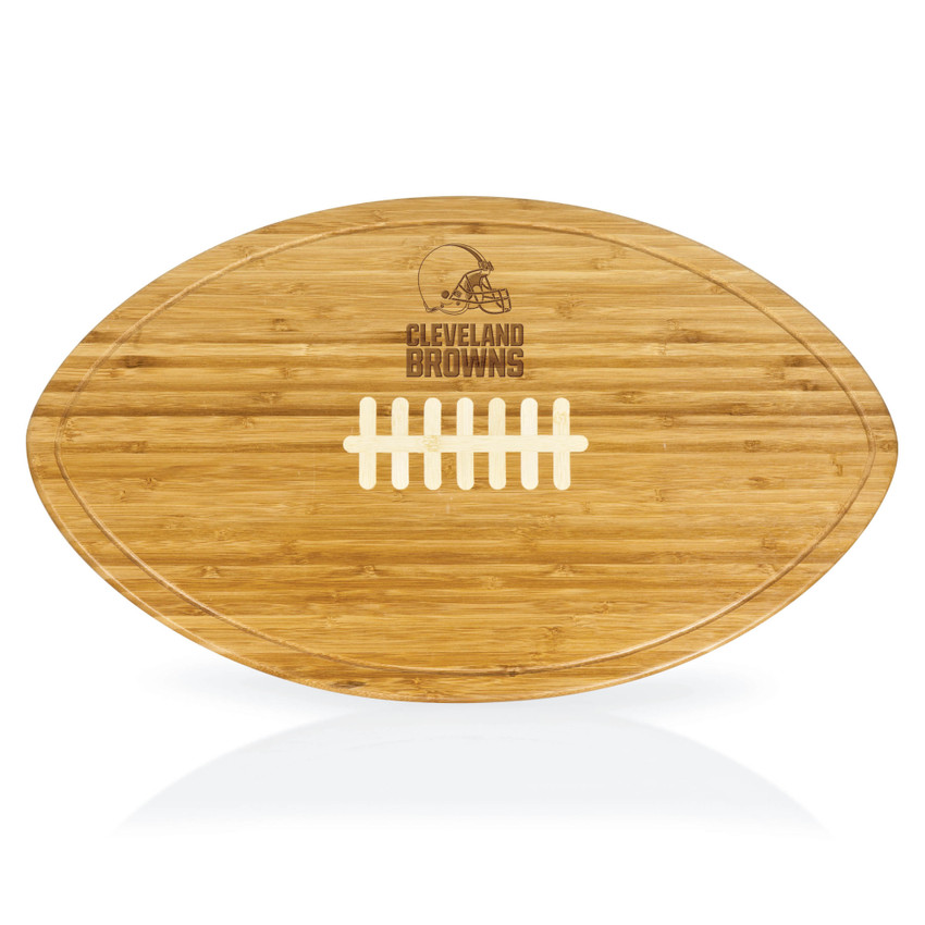 Cleveland Browns Kickoff Football Cutting Board & Serving Tray, (Bamboo)