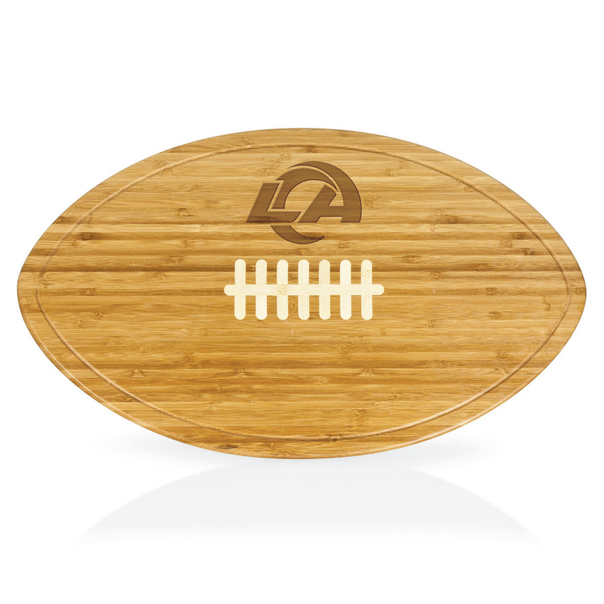 Los Angeles Rams Kickoff Football Cutting Board & Serving Tray, (Bamboo)