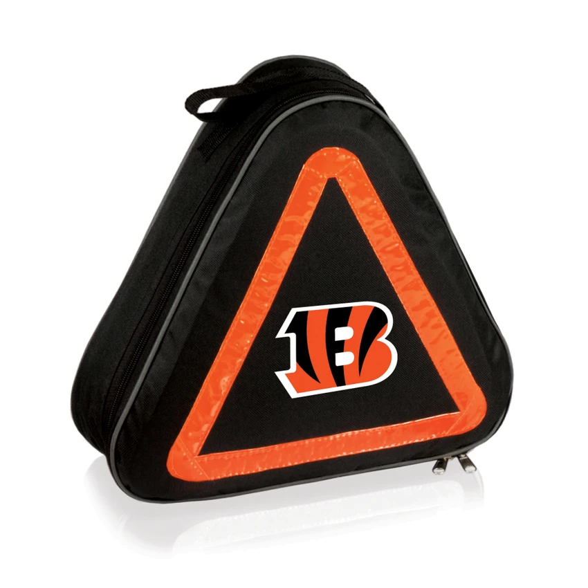 Cincinnati Bengals Roadside Emergency Car Kit, (Black with Orange Accents)
