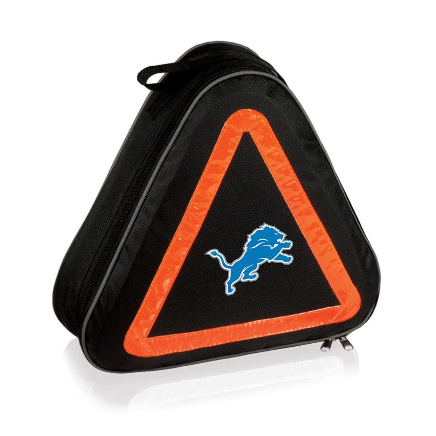 Detroit Lions Roadside Emergency Car Kit, (Black with Orange Accents)