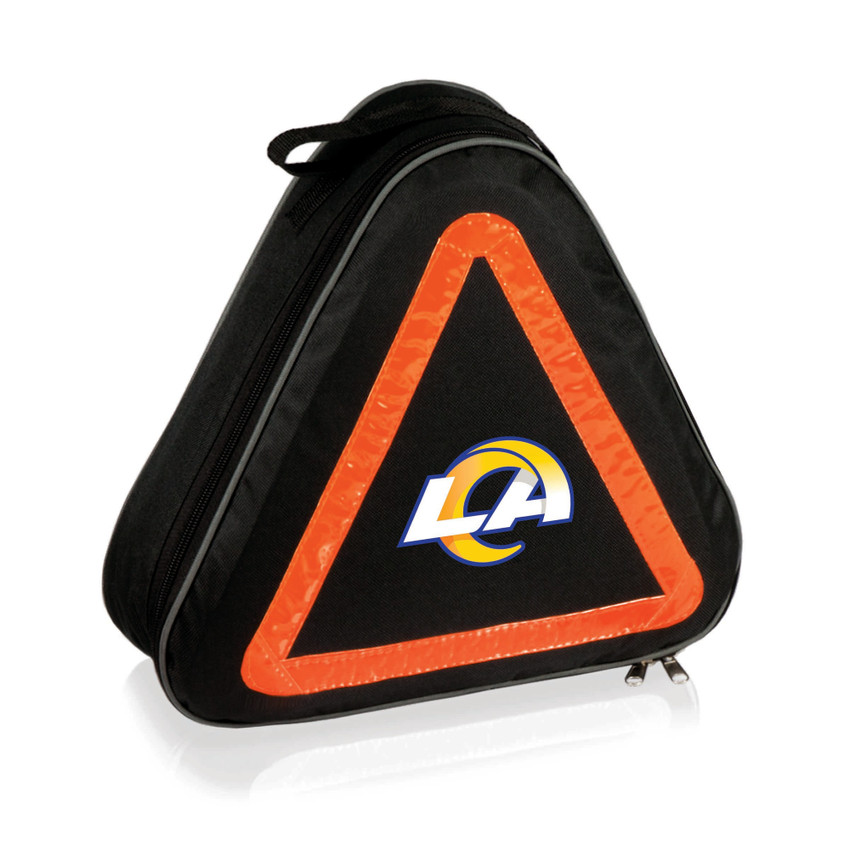 Los Angeles Rams Roadside Emergency Car Kit, (Black with Orange Accents)