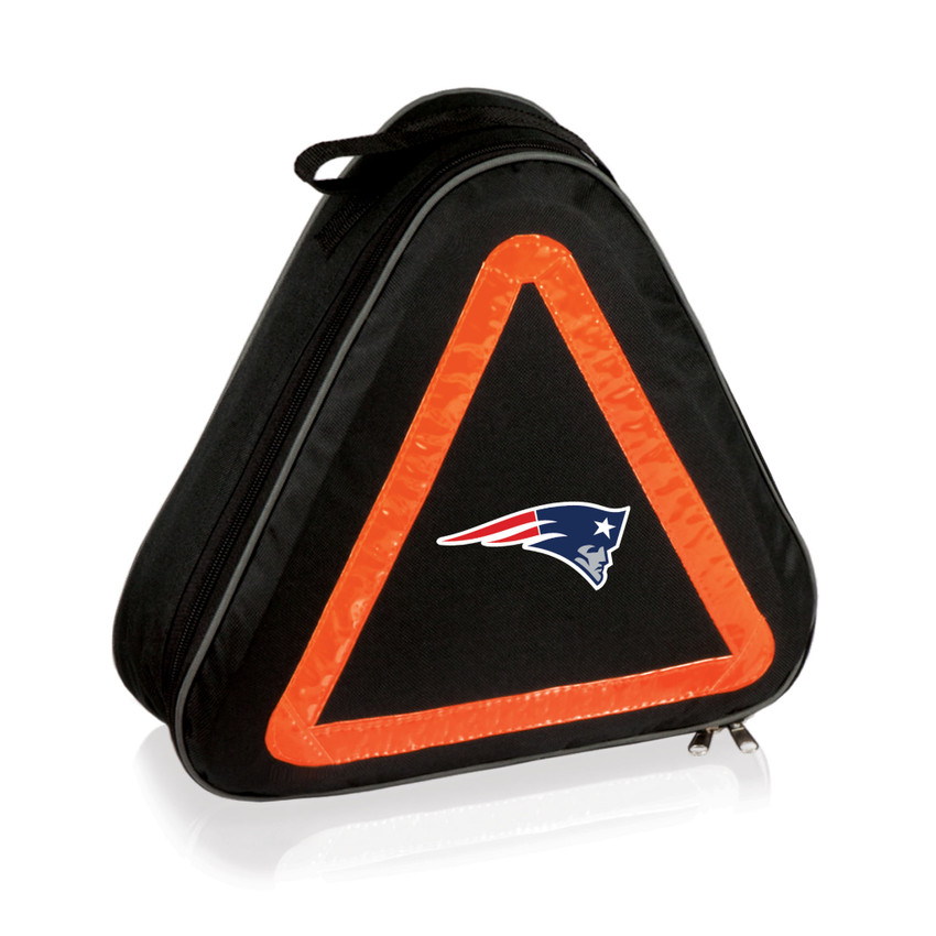 New England Patriots Roadside Emergency Car Kit, (Black with Orange Accents)